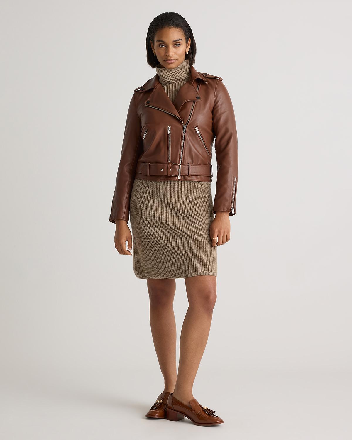 Quince | Women's Motorcycle Jacket Leather Product Image