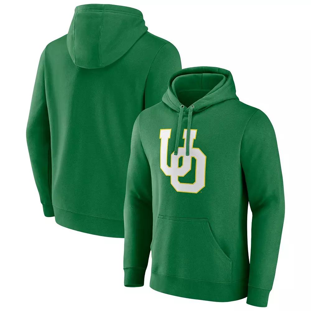 Men's Fanatics Green Oregon Ducks Applique Fleece Pullover Hoodie,  Product Image
