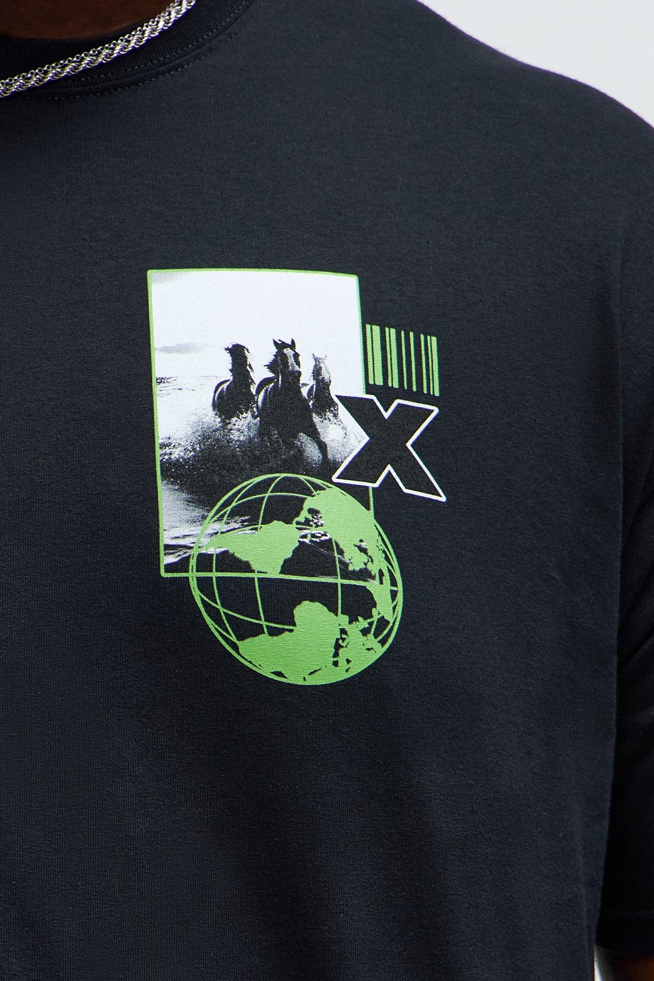 The Wild World Stampede Short Sleeve Tee - Black Male Product Image