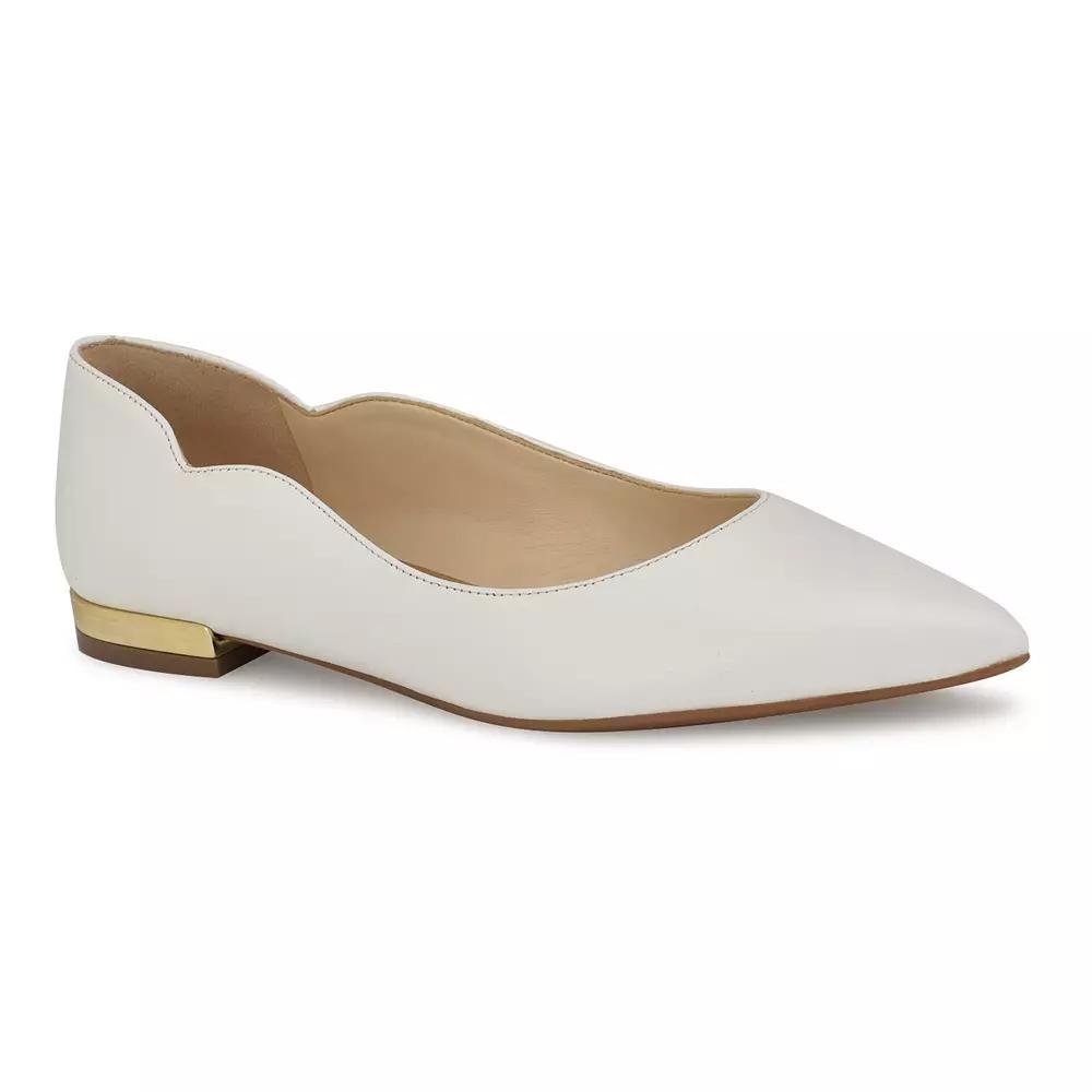 Nine West Lovlady Women's Leather Dress Flats,  Product Image
