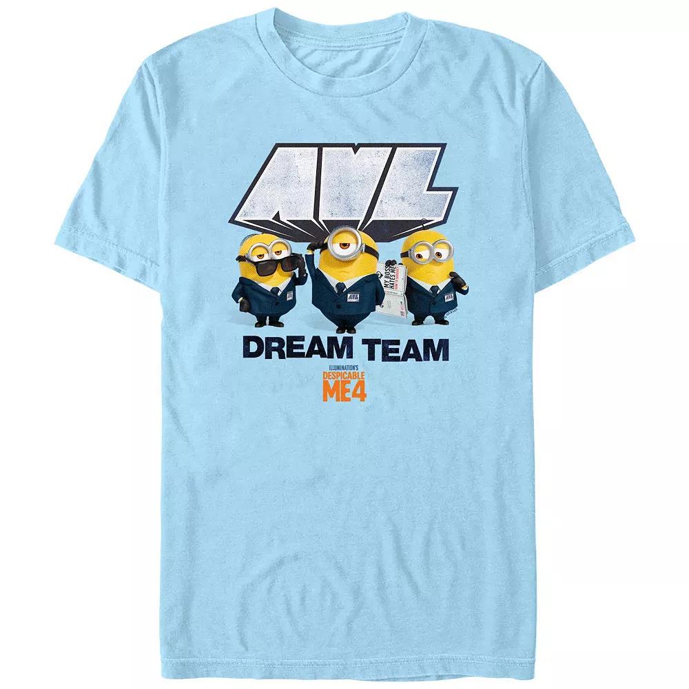Men's Despicable Me 4 AVL Dream Team Graphic Tee, Size: Large, Light Blue Product Image
