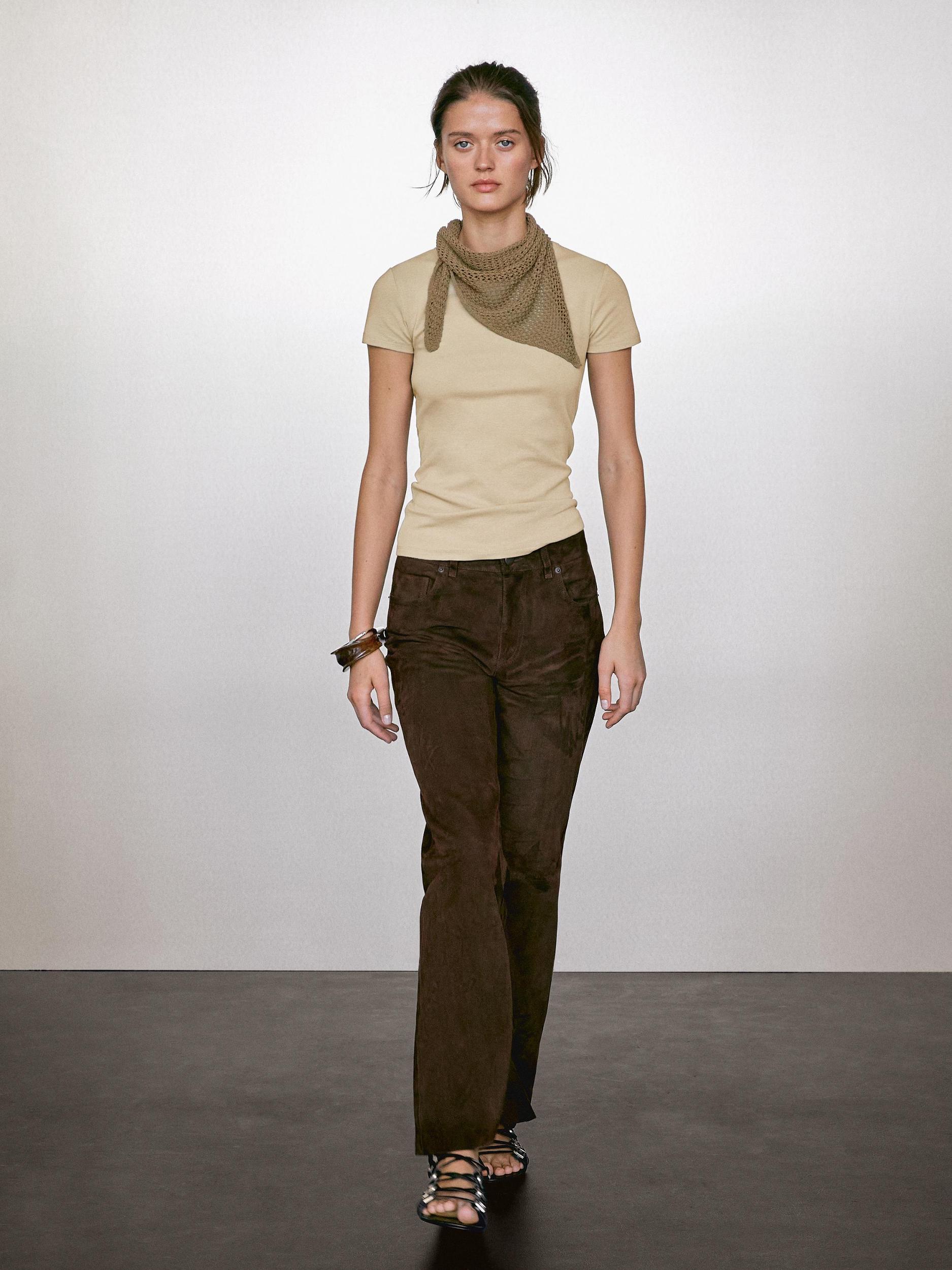 Short sleeve cotton blend T-shirt Product Image