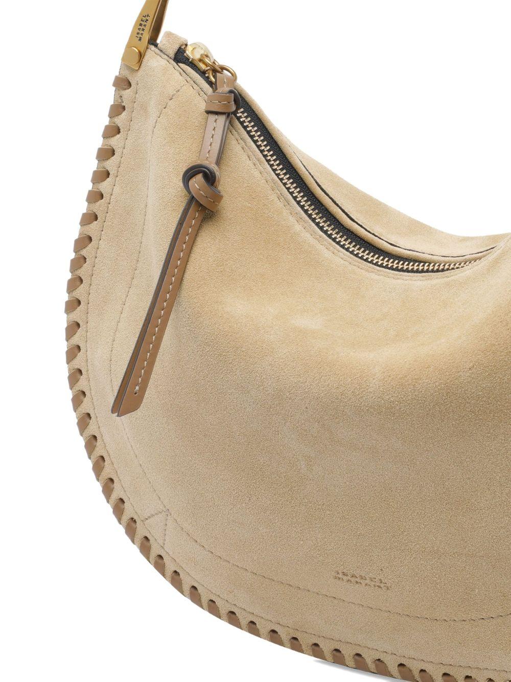 Oskan Soft suede zip-fastening shoulder bag Product Image