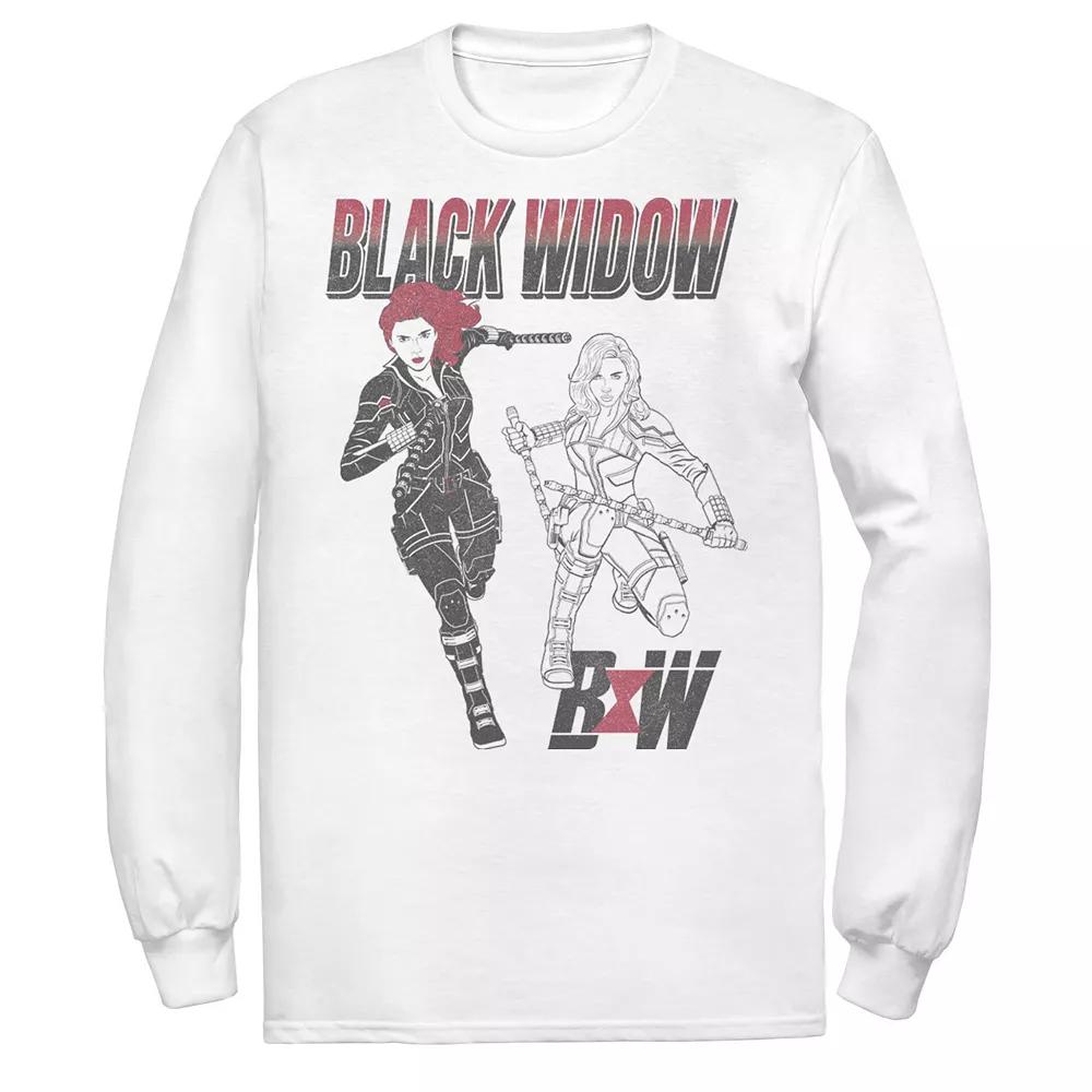 Men's Marvel Black Widow Graphic Tee, Size: Small, White Product Image