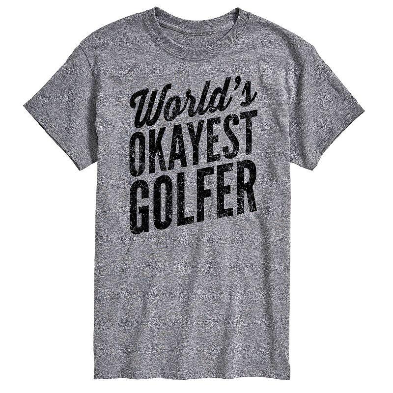 Men's Worlds Okayest Golfer Graphic Tee,  Product Image