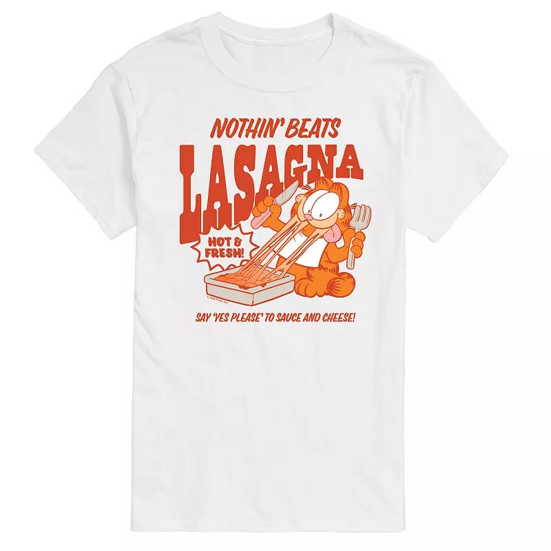 Big & Tall Garfield Nothin' Beats Lasagna Graphic Tee, Men's,  Product Image