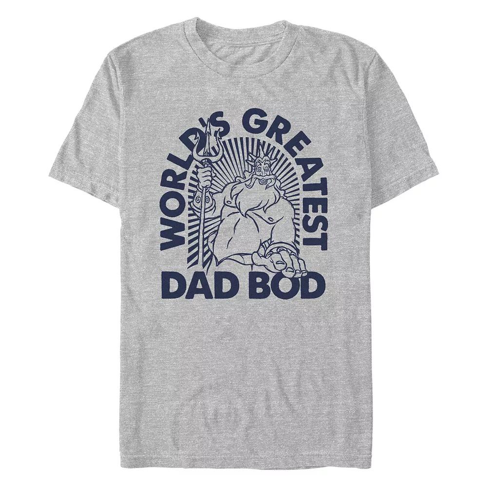 Disney's The Little Mermaid King Triton World's Greatest Dad Bod Men's Graphic Tee,  Product Image