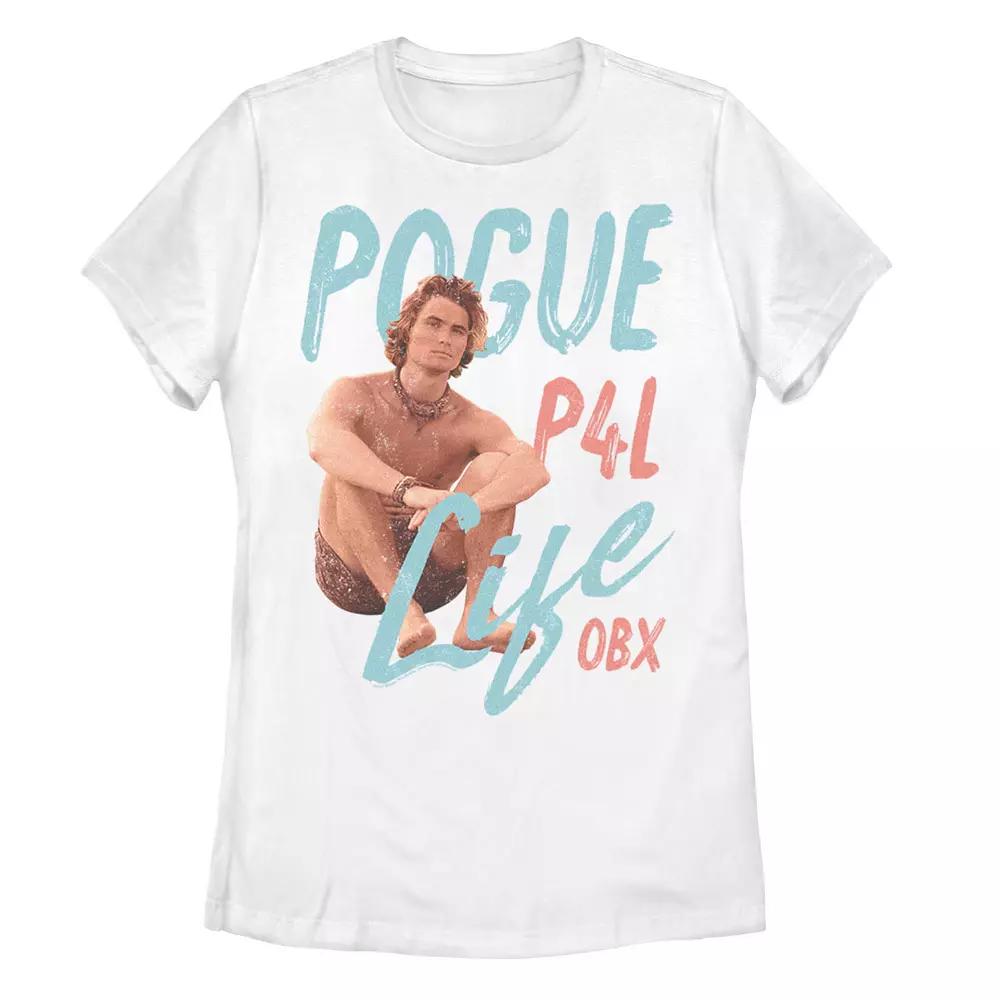 Juniors' Outer Banks John Pogue 4 Life Collage Tee, Girl's, Size: Large, White Product Image