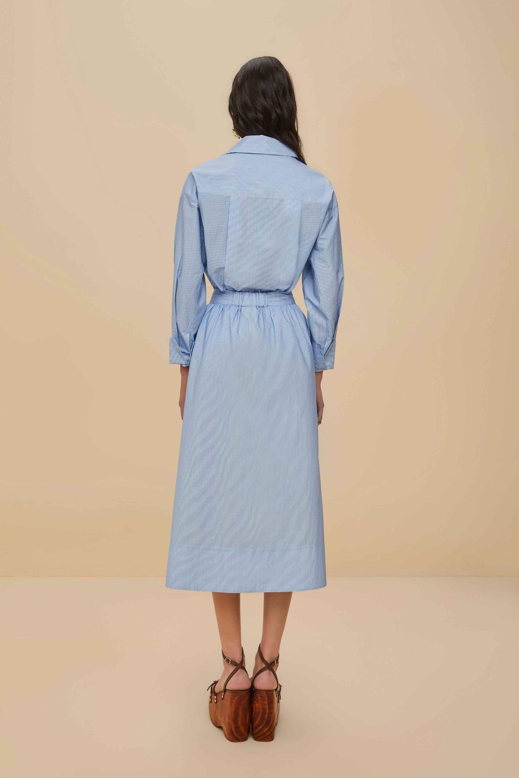 Blue Banana Cocina Striped Midi Skirt Product Image