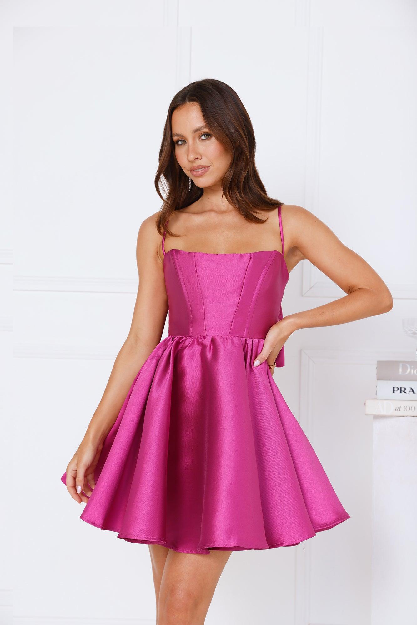 One Day Mini Dress Magenta Product Image