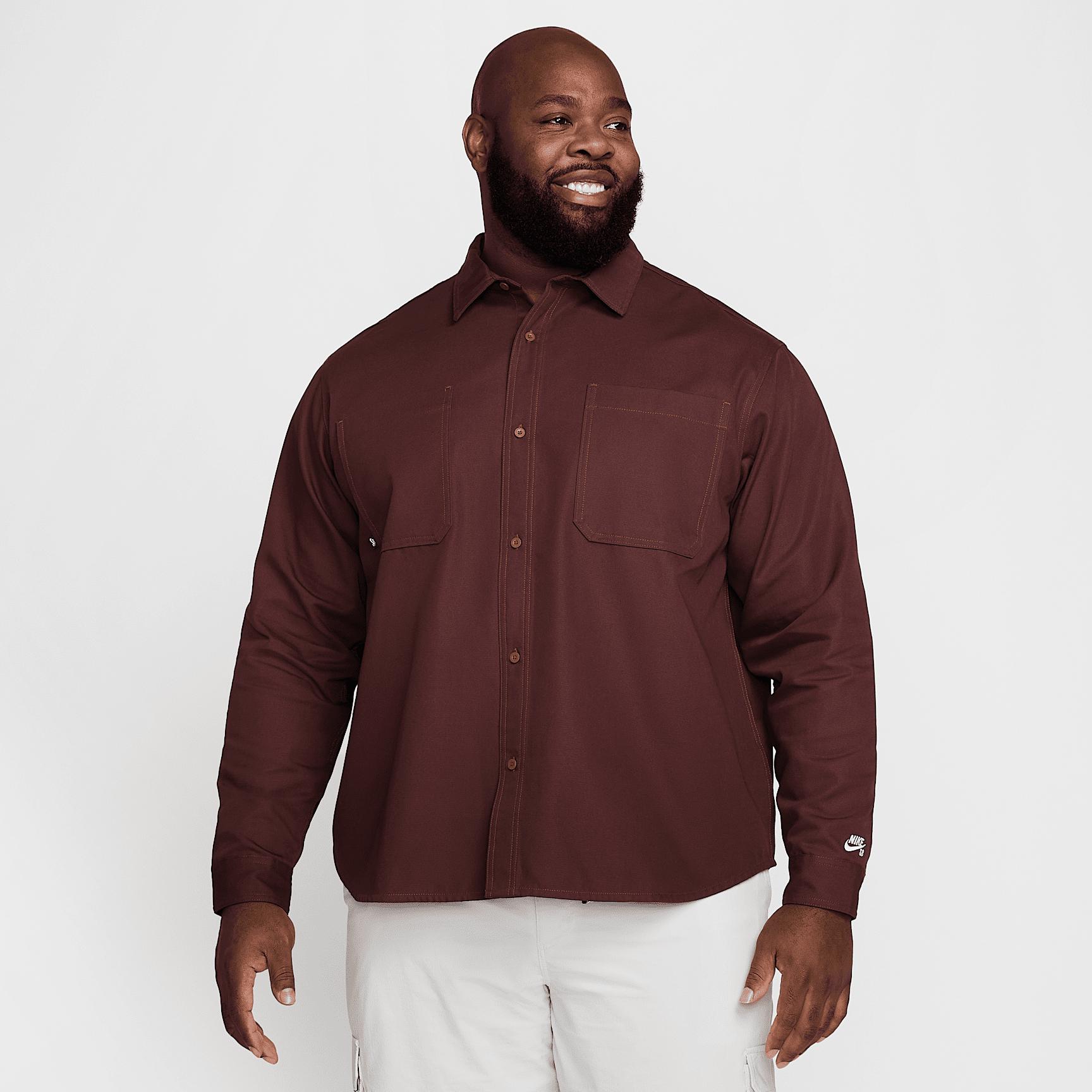 Men's Nike SB Long-Sleeve Woven Skate Top Product Image