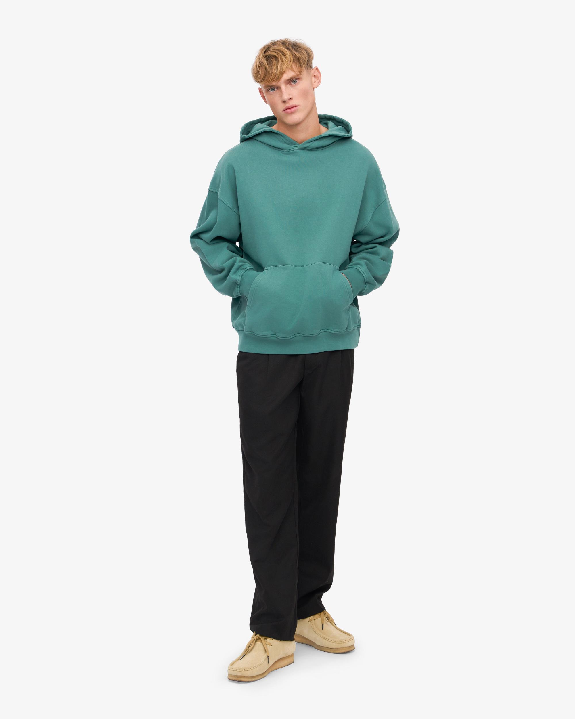 Organic Oversized Hood - Pine Green Product Image