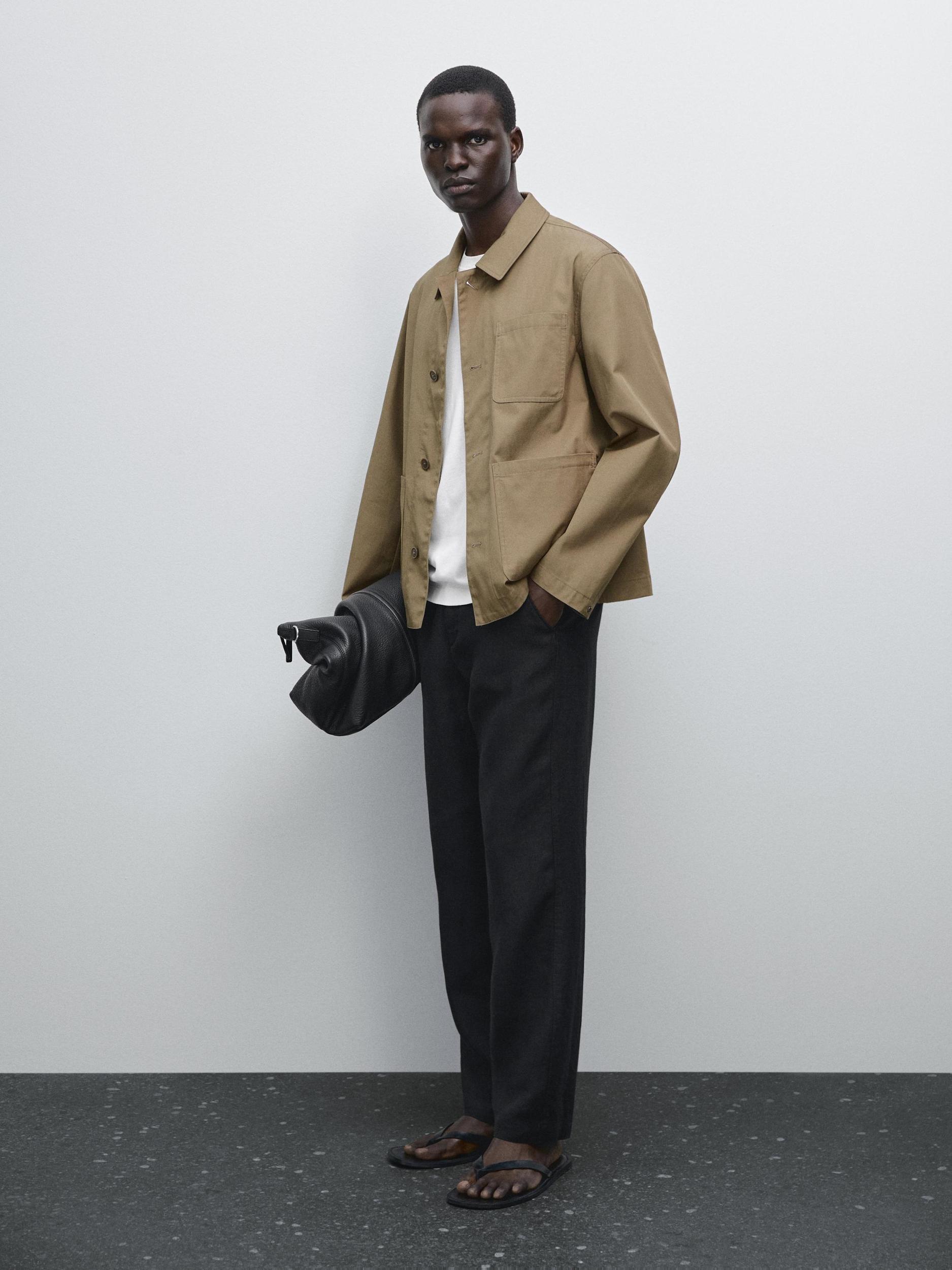 100% cotton jacket with pockets Product Image