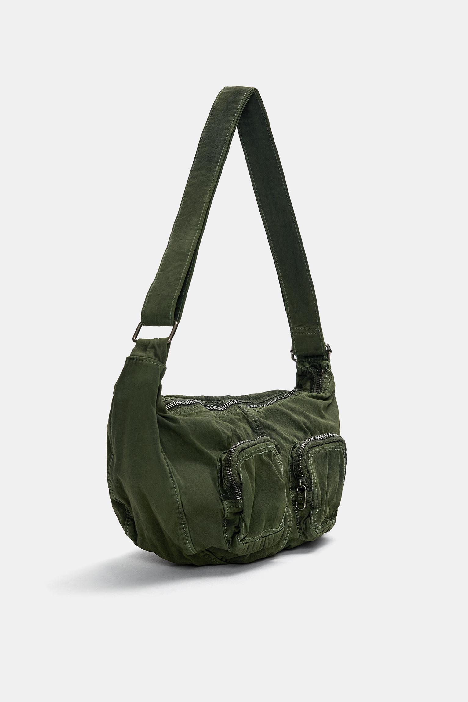Canvas crossbody bag with pockets Product Image