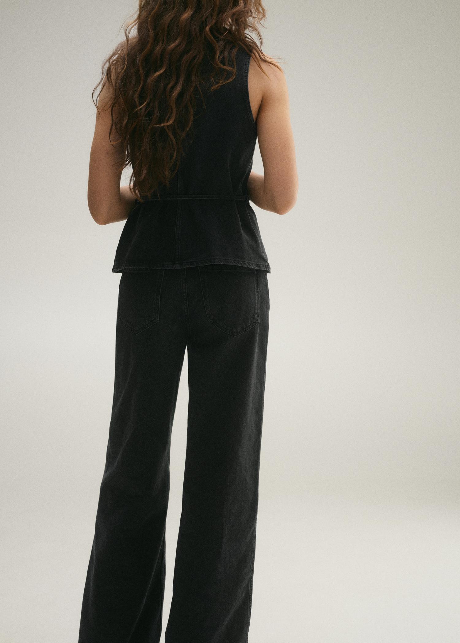 High-rise wideleg jeans - Women | MANGO USA Product Image