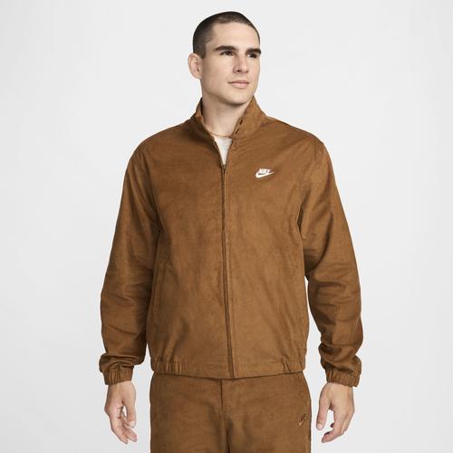 Nike Mens Nike Club Harrington Corduroy Jacket - Mens Light British Tan/White Product Image