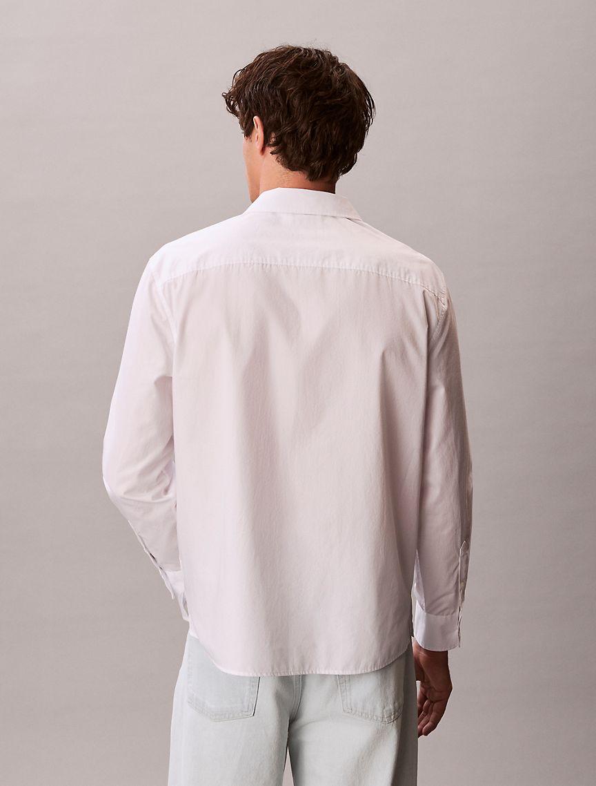 Washed Poplin Relaxed Button-Down Shirt Product Image