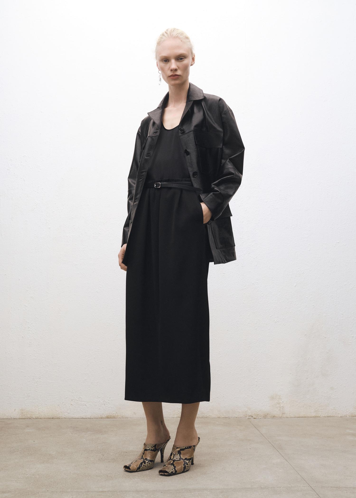 Silk top with straps - Women | MANGO USA Product Image