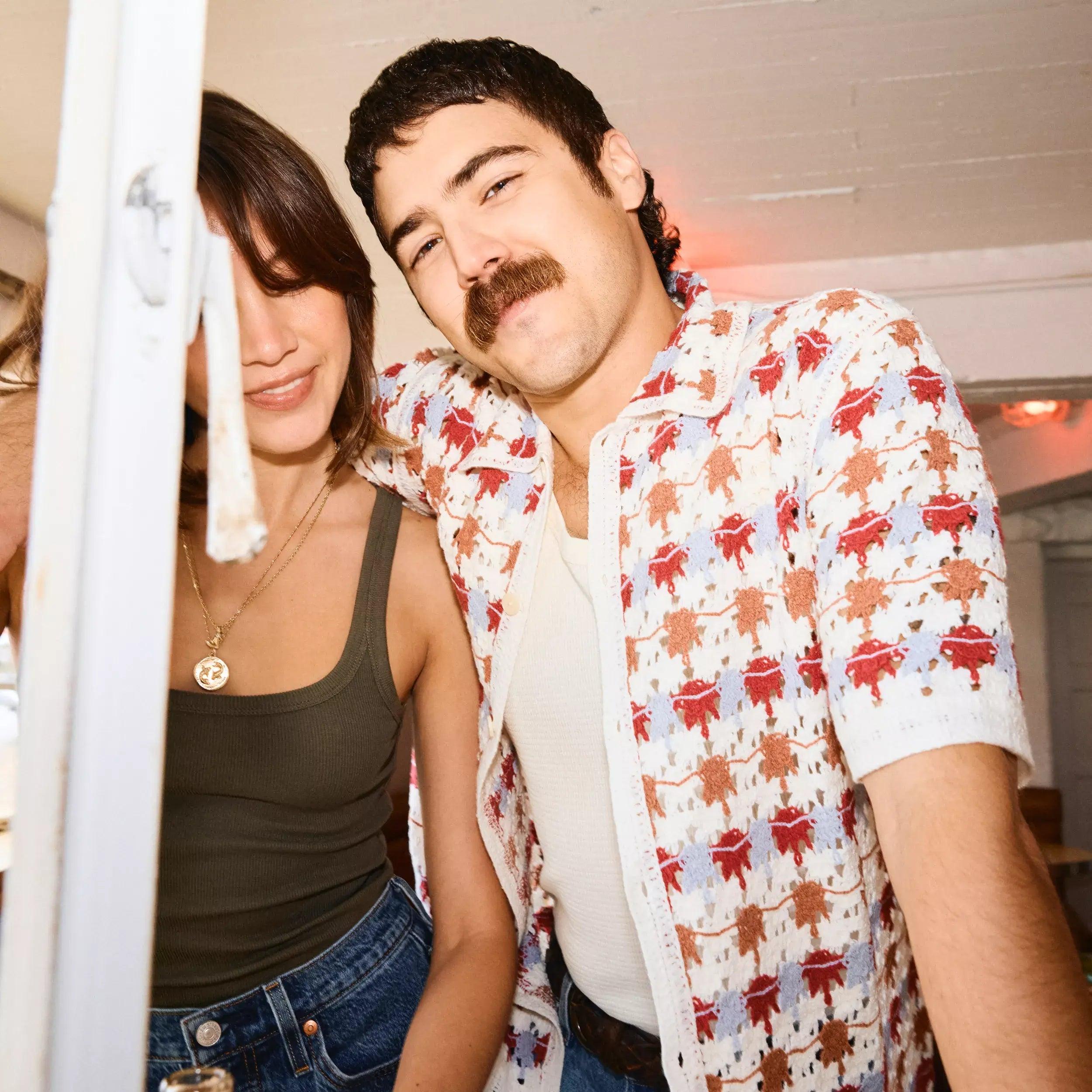 Crochet Porto Shirt - Ecru Product Image