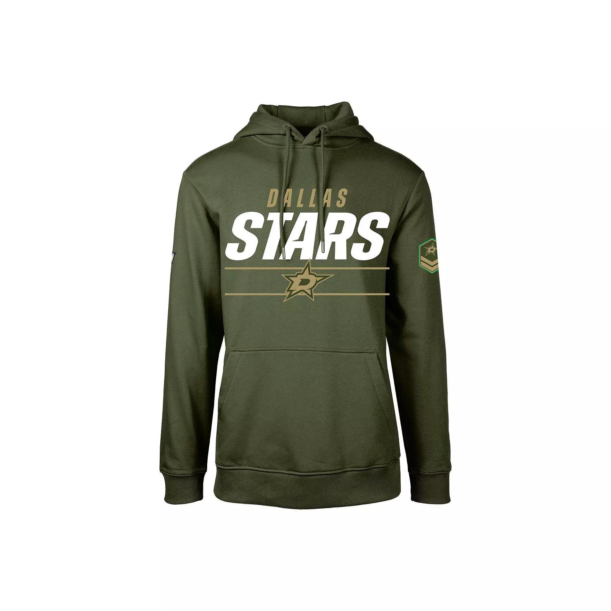 Mens Levelwear Olive Carolina Hurricanes Podium Fleece Pullover Hoodie Product Image