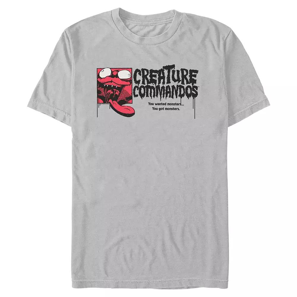 Men's Creature Commandos Weasel Crazy Portrait Graphic Tee,  Product Image