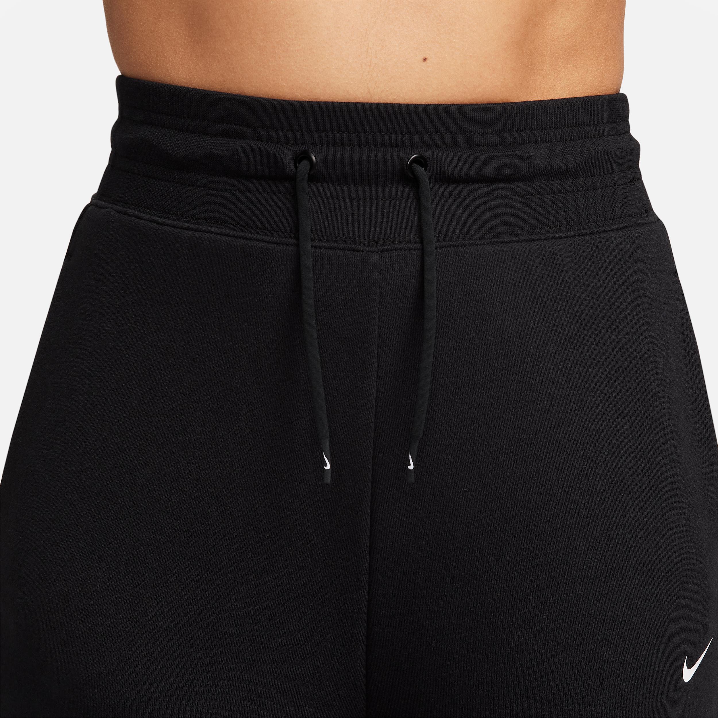 Nike Womens Dri-FIT One High-Waisted 7/8 French Terry Jogger Pants | FB5434-010 Product Image