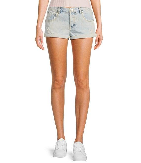 GB Roll Cuff Denim Shorts Product Image