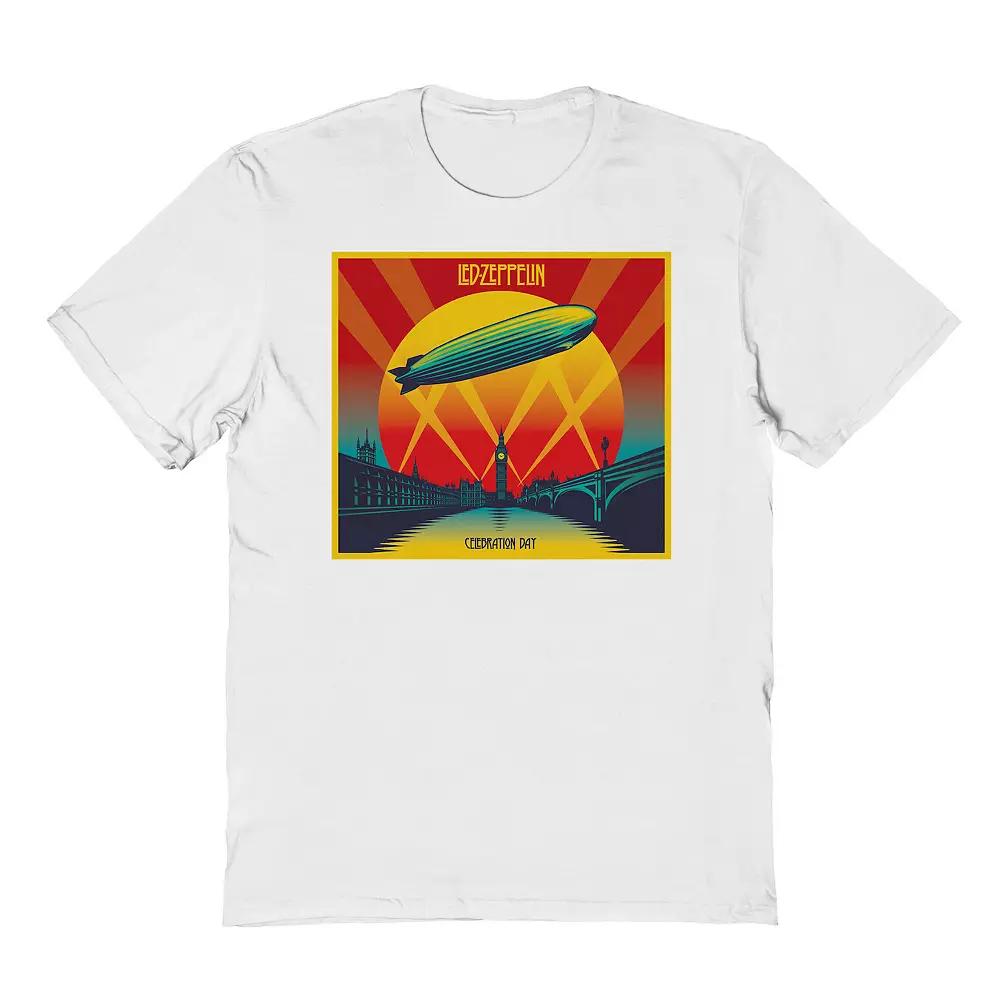 Men's Led Zeppelin Celebration Day Graphic Tee, Size: Large, White Product Image