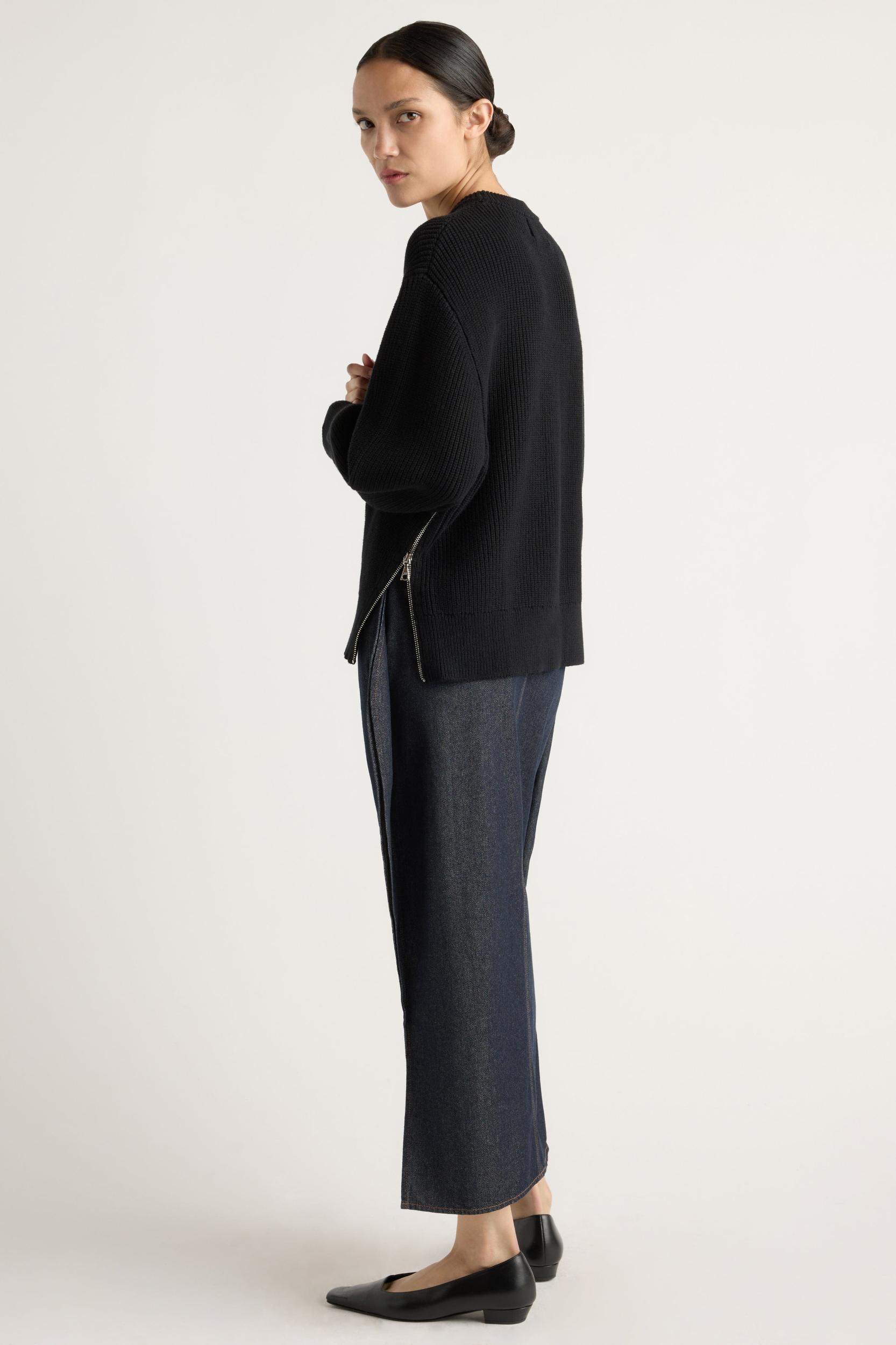 Tate Organic Cotton Side-Zip Sweater Product Image