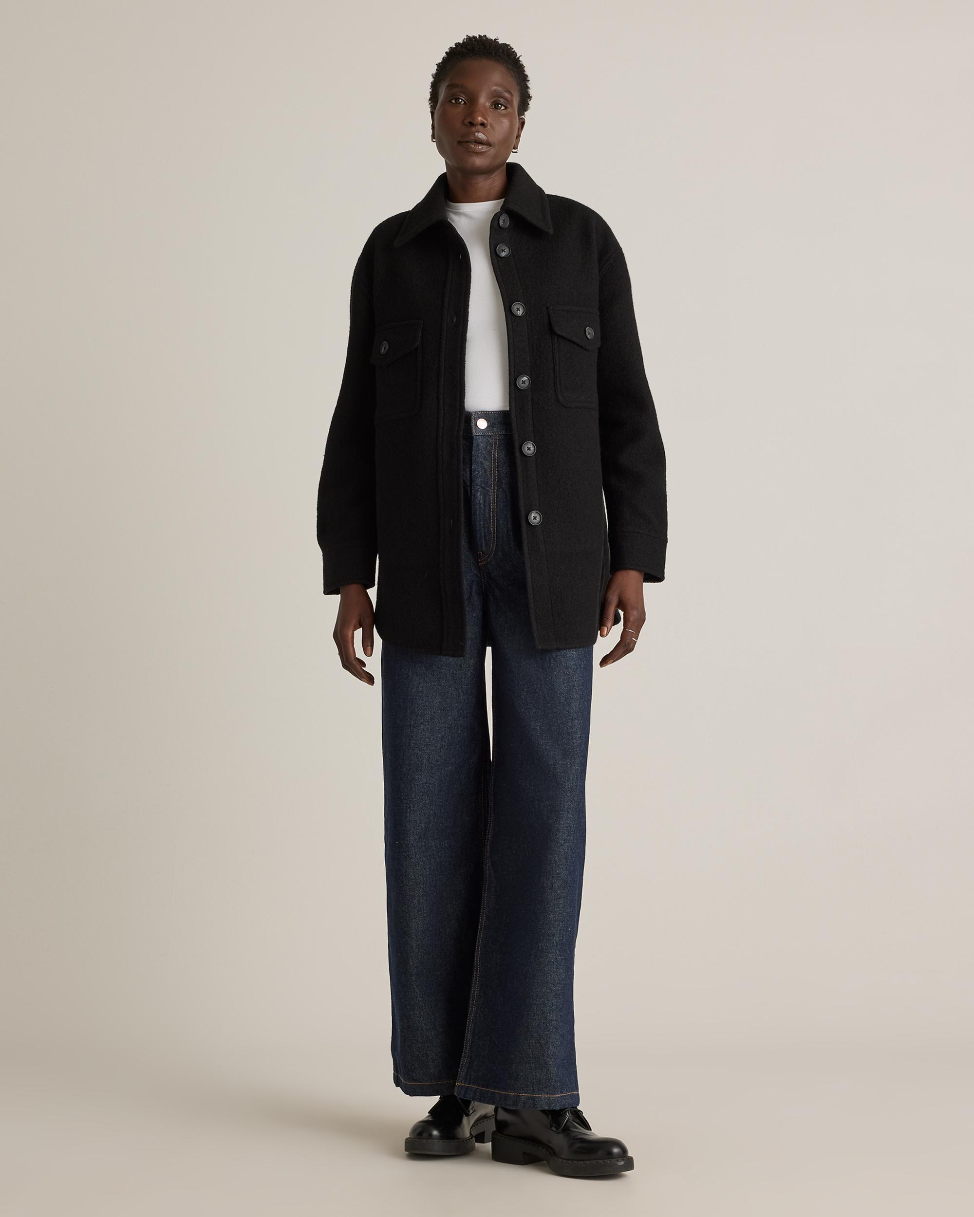 Quince | Women's 100% Merino Wool Shirt Jacket Size XL Product Image