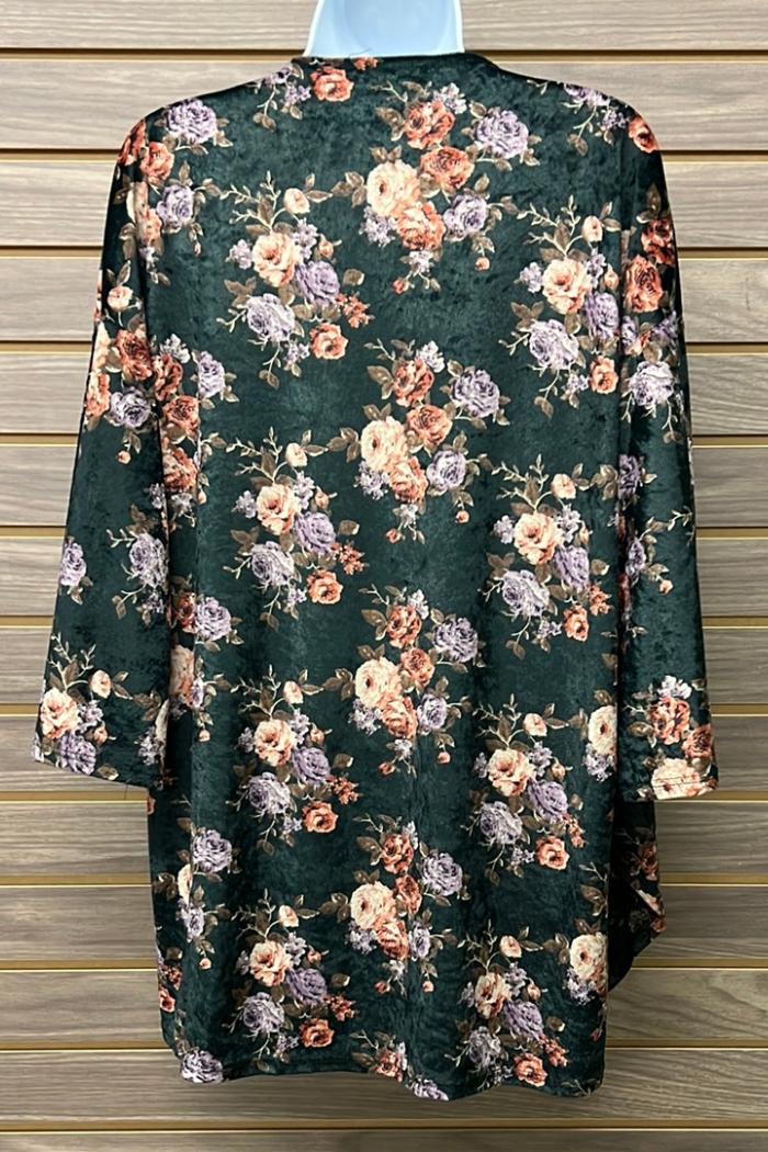 Flare Sleeve Floral Cardigan Product Image