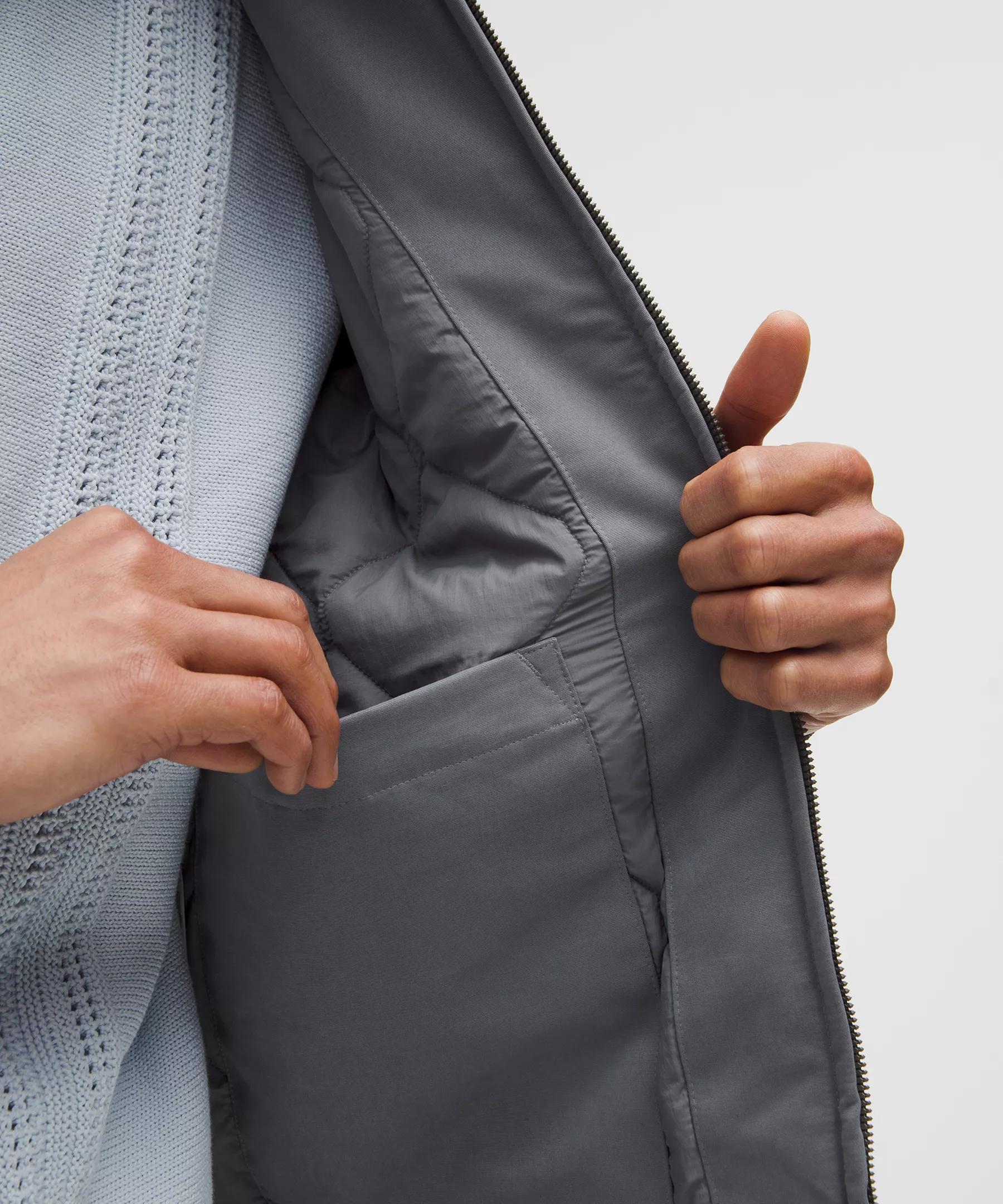 Insulated Cotton-Blend Bomber Jacket Product Image