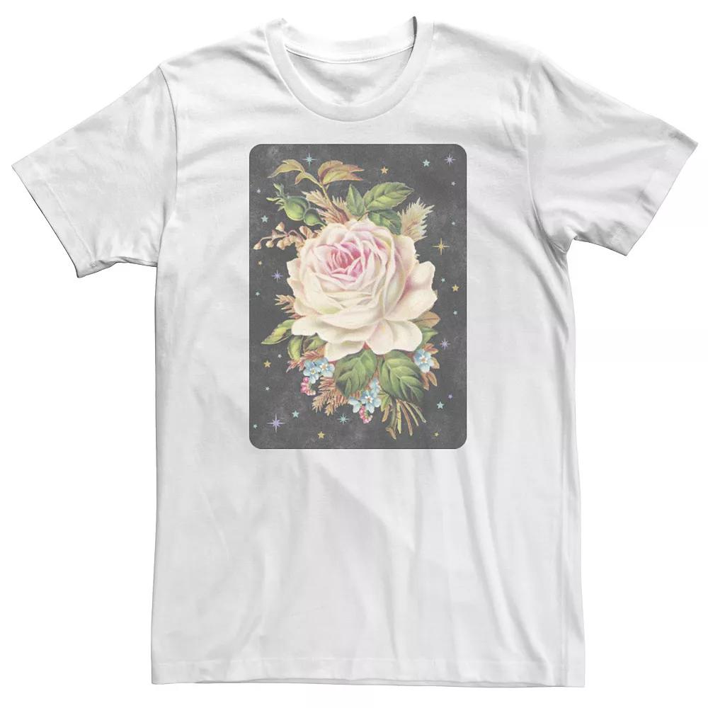Big & Tall Trendy Rose Card Tee, Men's,  Product Image