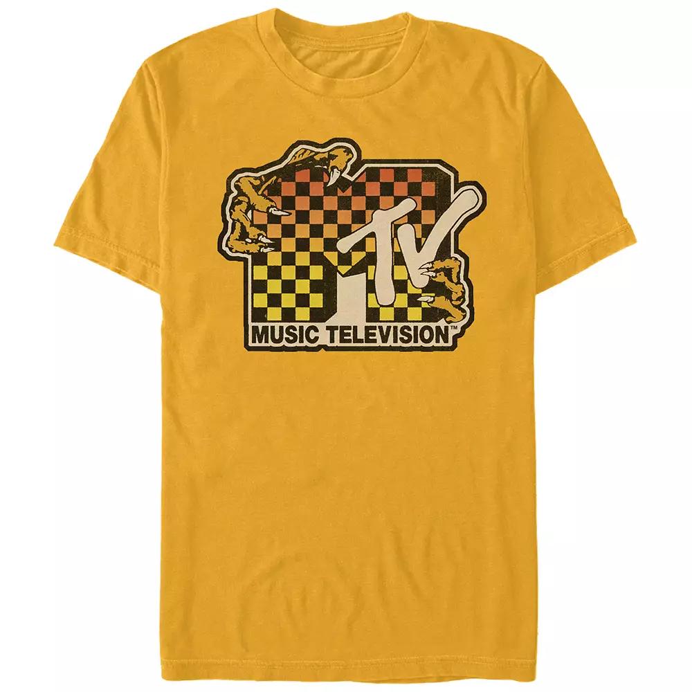 Men's MTV Creature Checkered Logo Graphic Tee,  Product Image