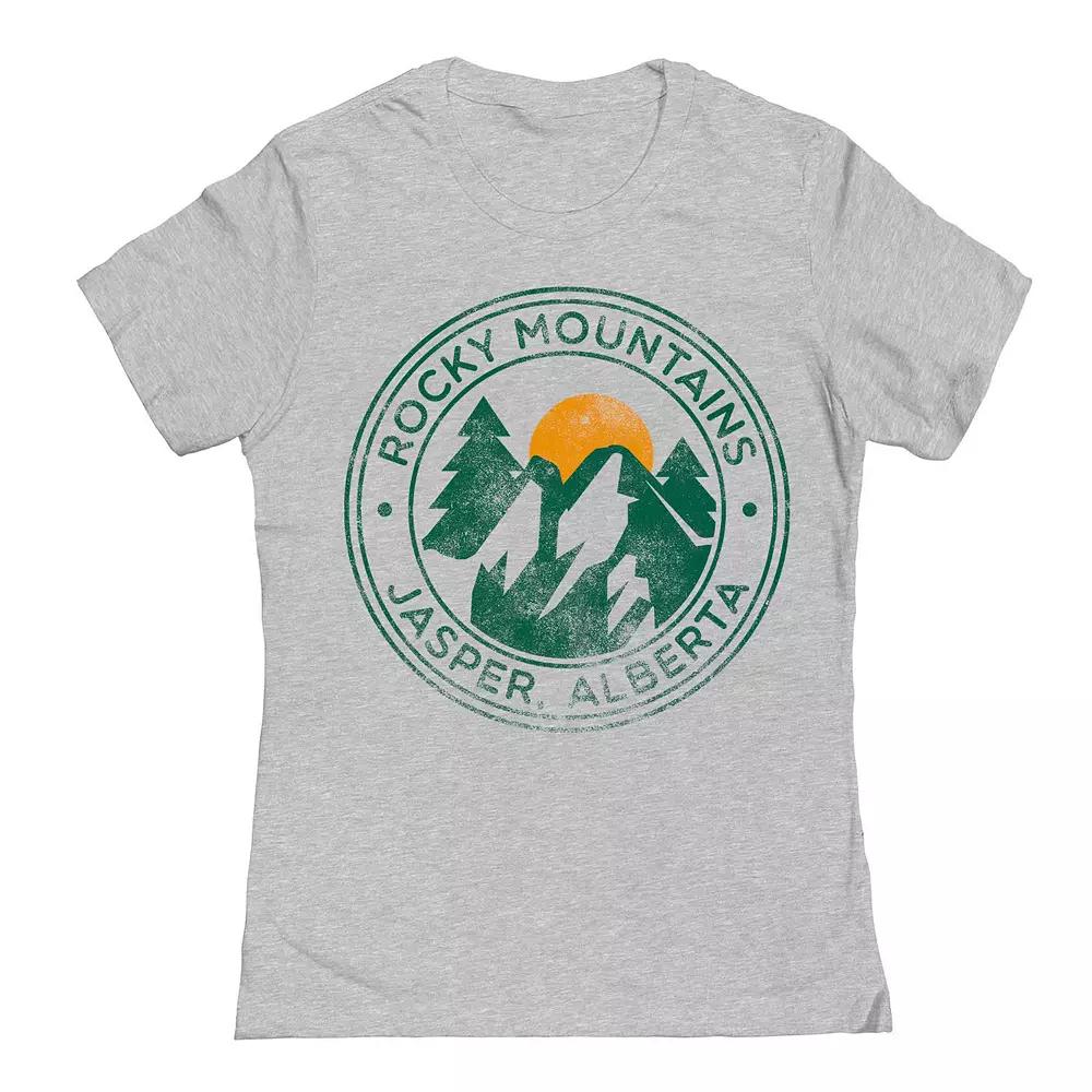 Junior's Jasper Alberta Womens Graphic Tee, Girl's, Size: Small, Sport Gray Product Image