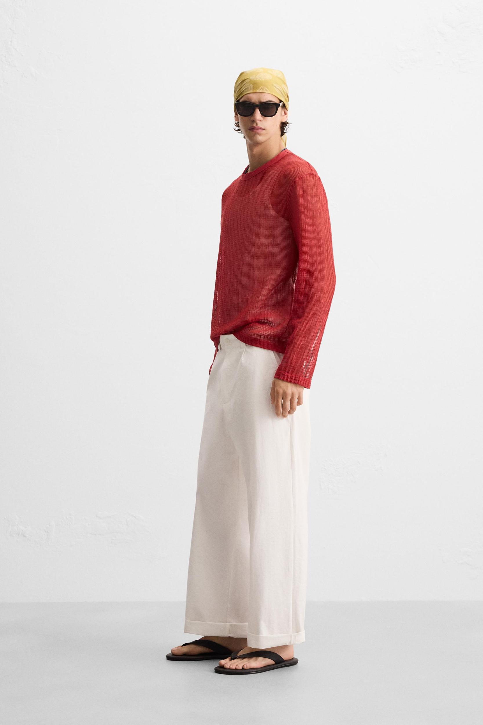 OPEN KNIT T-SHIRT Product Image