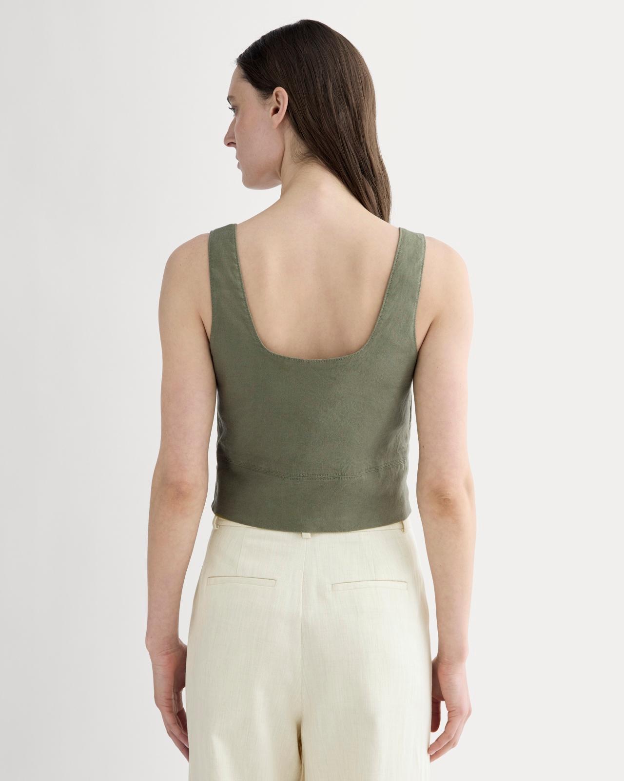 Womens Square Tank in Stretch Linen by Everlane Product Image