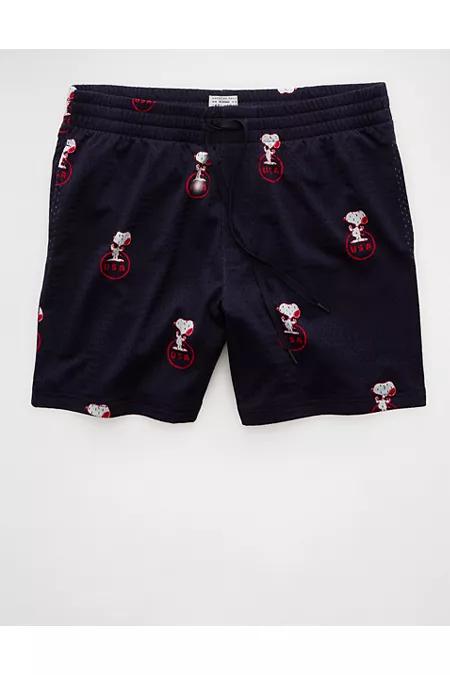 AE Sofa Surfin' 6" Snoopy Graphic Mesh Lounge Short Men's Product Image