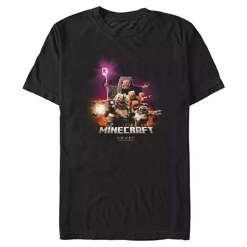 Big & Tall Minecraft Movie Piglings Attack Graphic Tee, Men's,  Product Image
