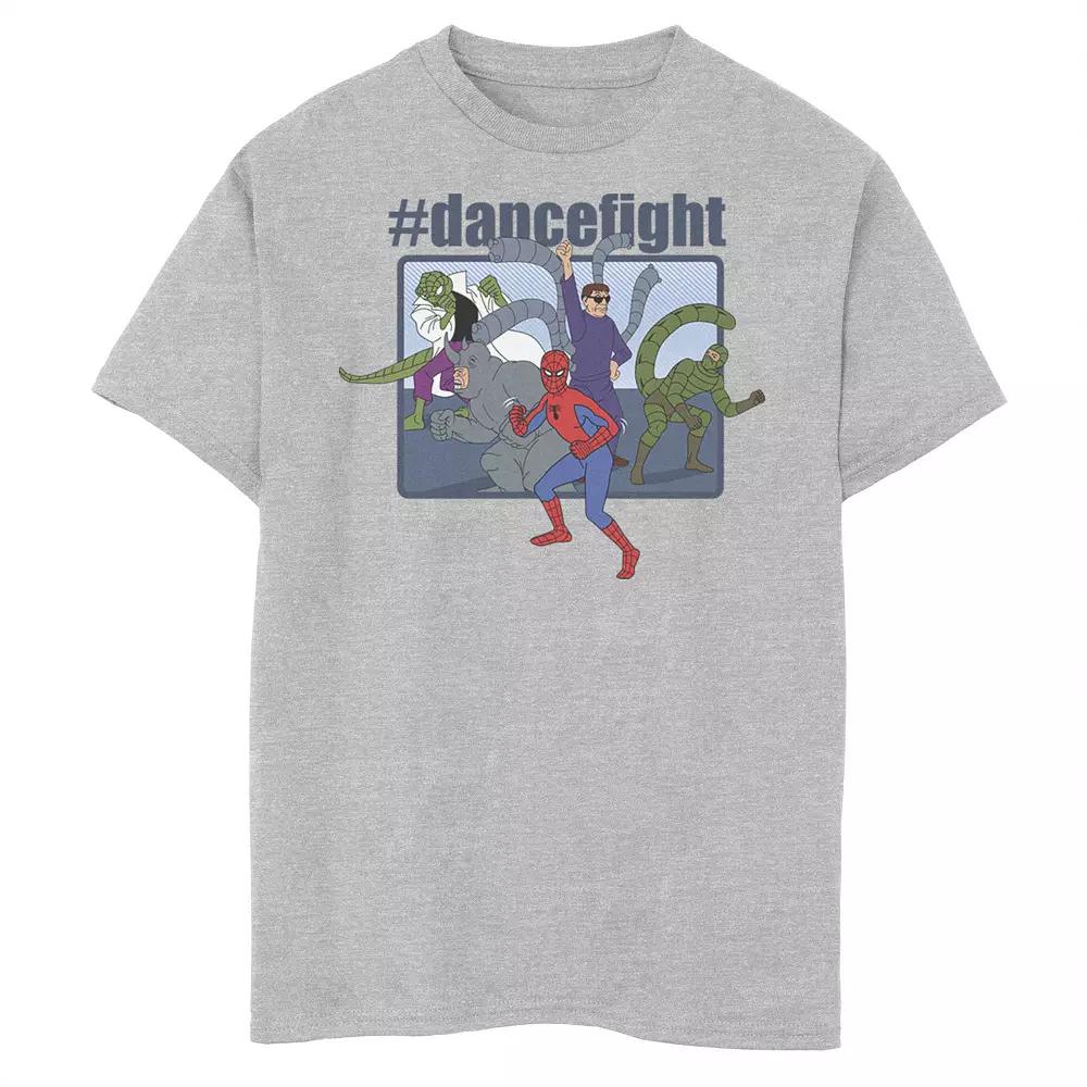 Boys 8-20 Marvel Spider-Man And Villains #dancefight Portrait Panel Graphic Tee, Boy's,  Product Image