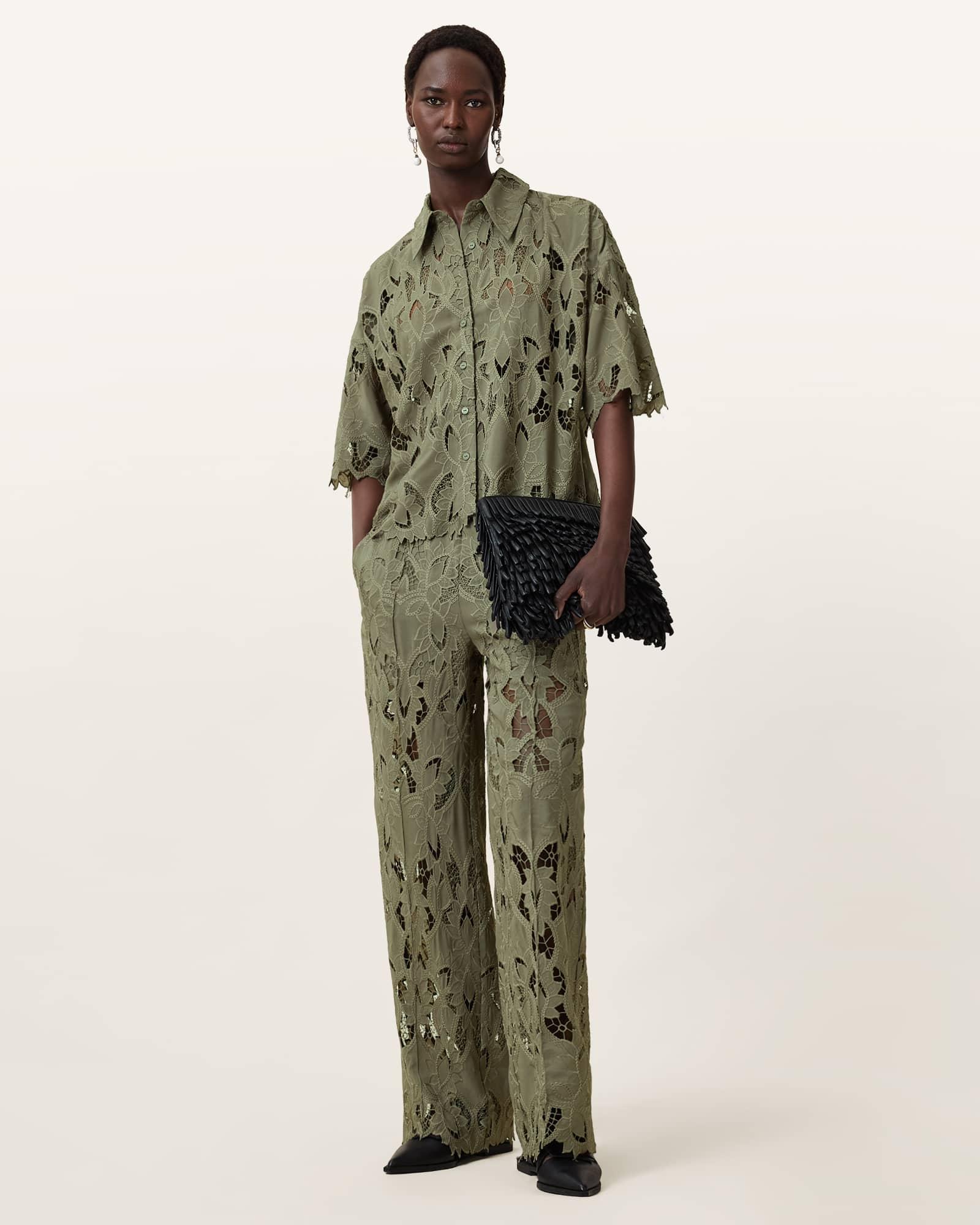 Charli Relaxed Fit Embroidered Shirt Product Image