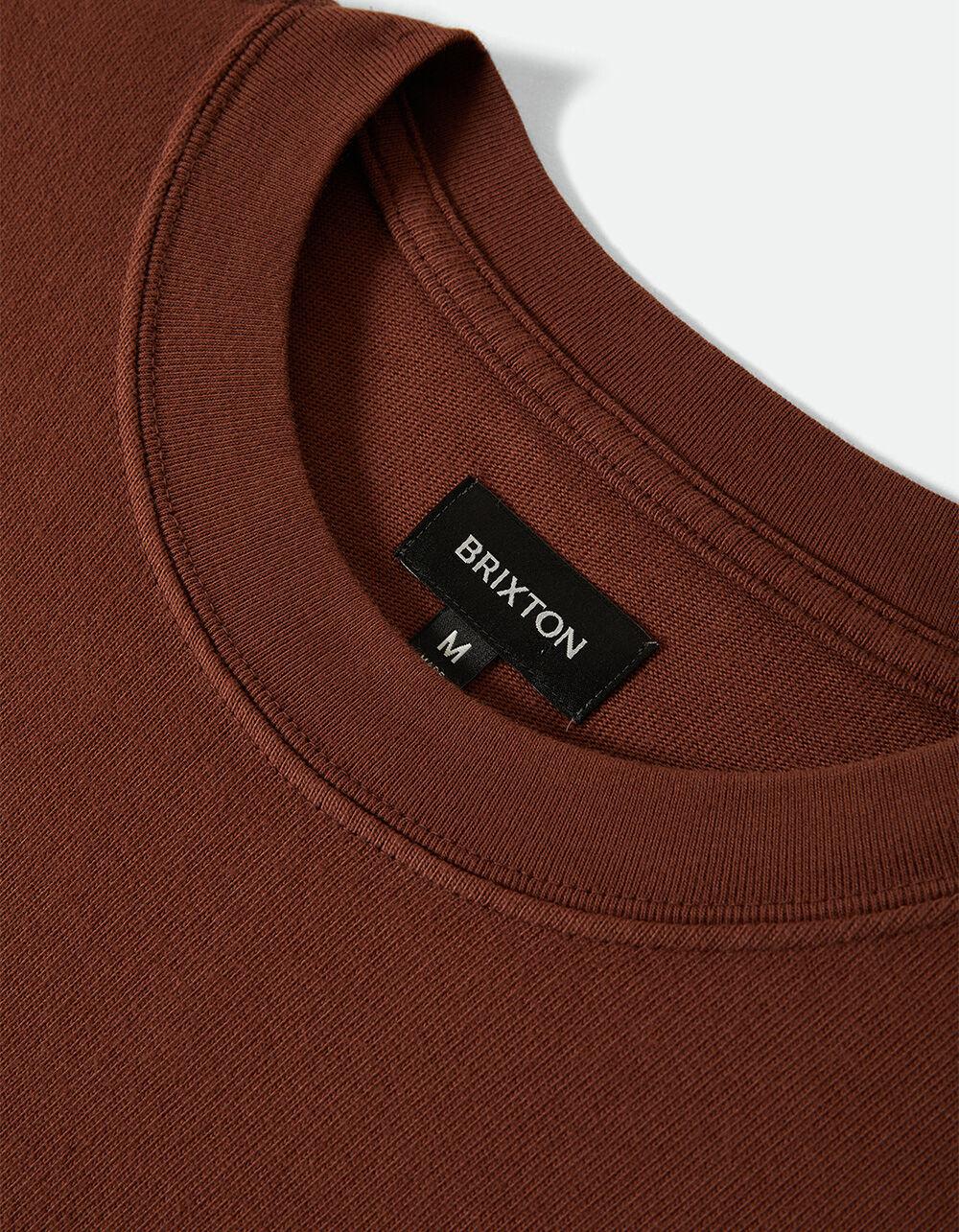 BRIXTON Quality Goods Mens Relaxed Knit Shirt - BROWN Product Image