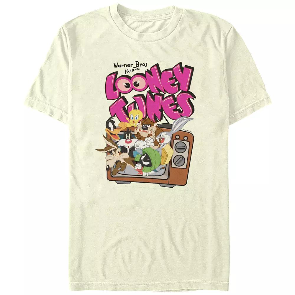 Juniors' Looney Tunes Popping Out The TV Boyfriend Graphic Tee, Women's,  Product Image