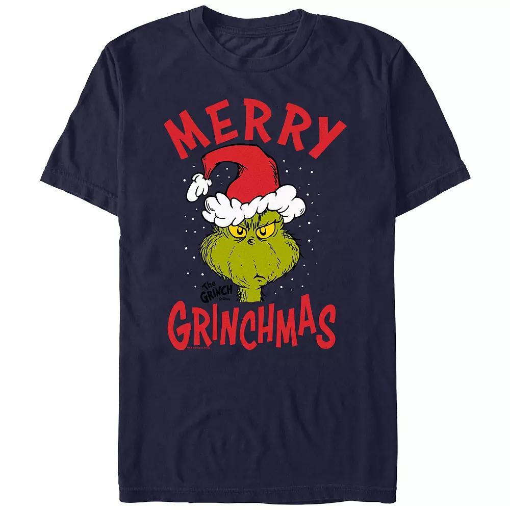 Big & Tall Dr. Seuss The Grinch Merry Christmas Graphic Tee, Men's,  Product Image