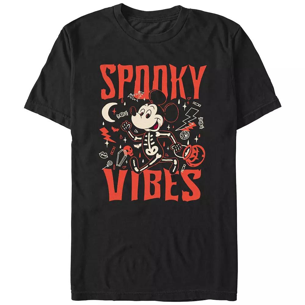 Disney's Mickey Mouse Spooky Vibes Men's Graphic Tee,  Product Image