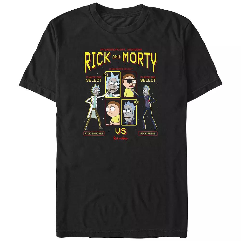 Big & Tall Rick And Morty Select Player Graphic Tee, Men's, Size: Medium Tall, Black Product Image