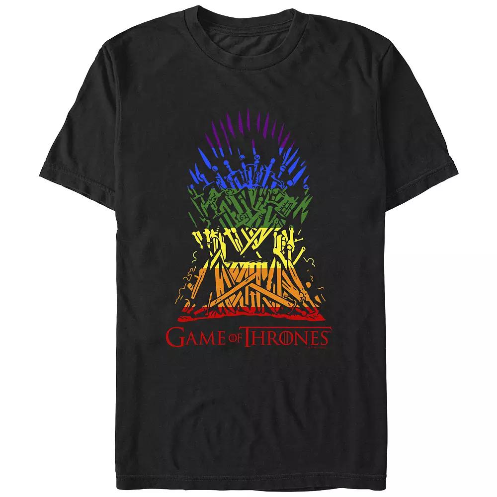 Men's Game Of Thrones Rainbow Throne Graphic Tee,  Product Image