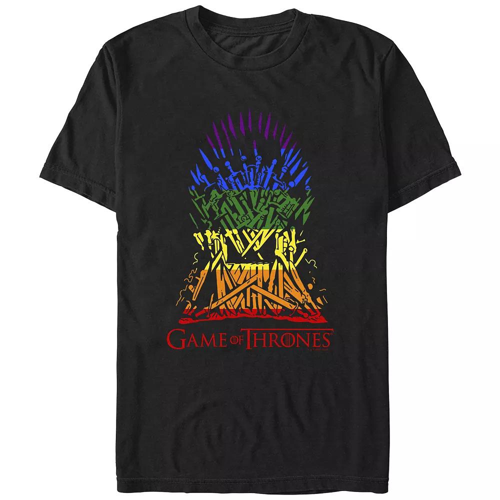 Men's Game Of Thrones Rainbow Throne Graphic Tee,  Product Image