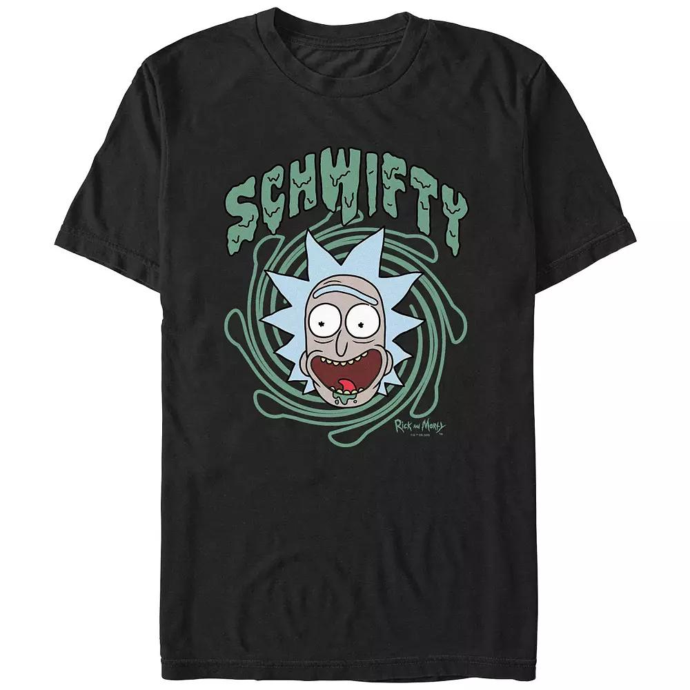 Men's Rick And Morty Crazy Face Schwifty Graphic Tee,  Product Image