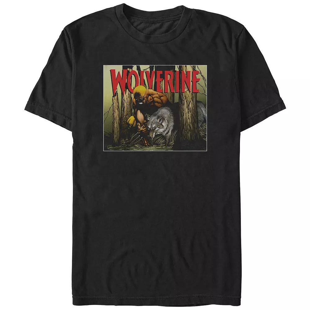 Men's X-Men Two Wolves Front Graphic Tee,  Product Image